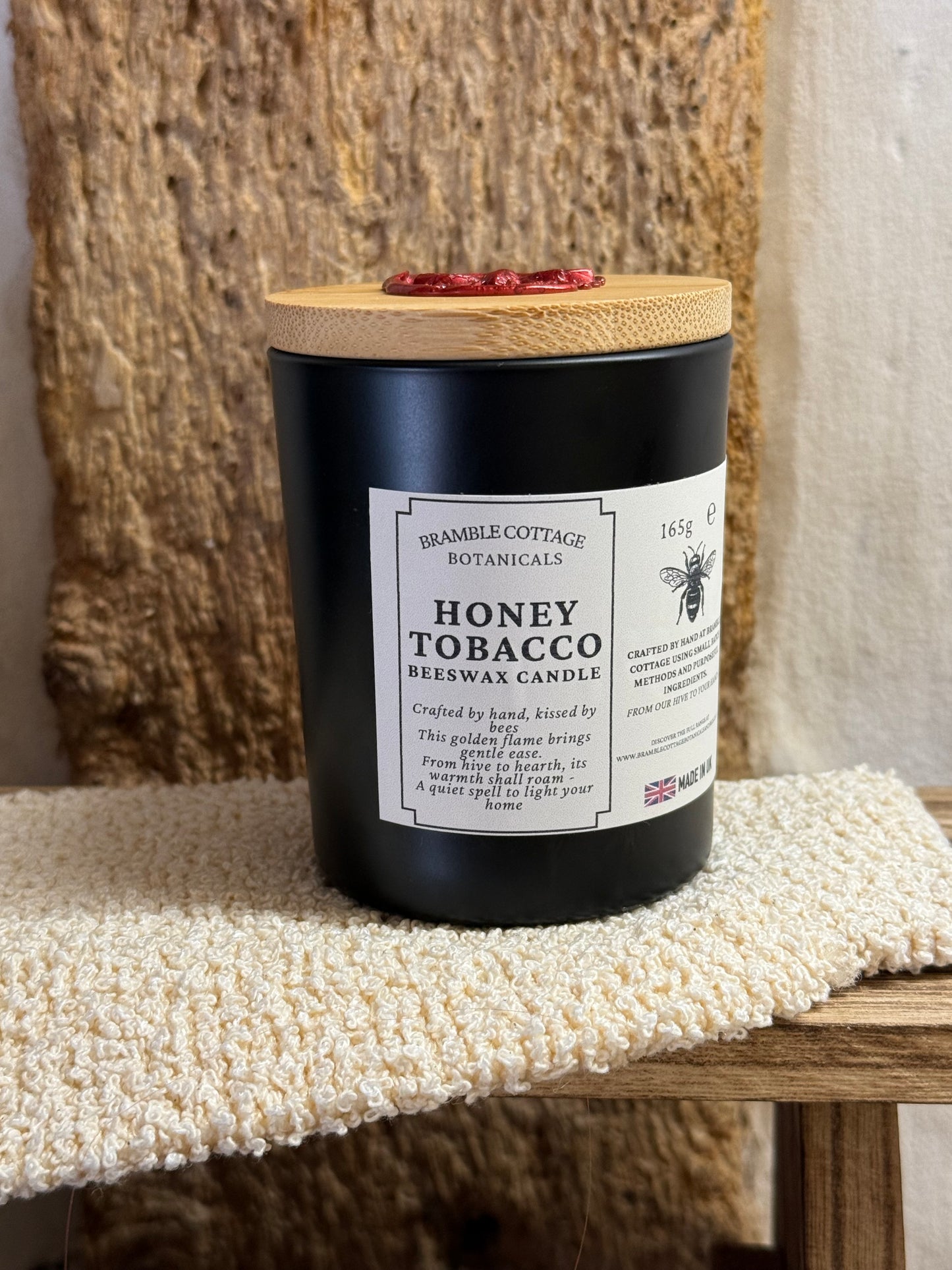 Honey Tobacco Beeswax Candle
