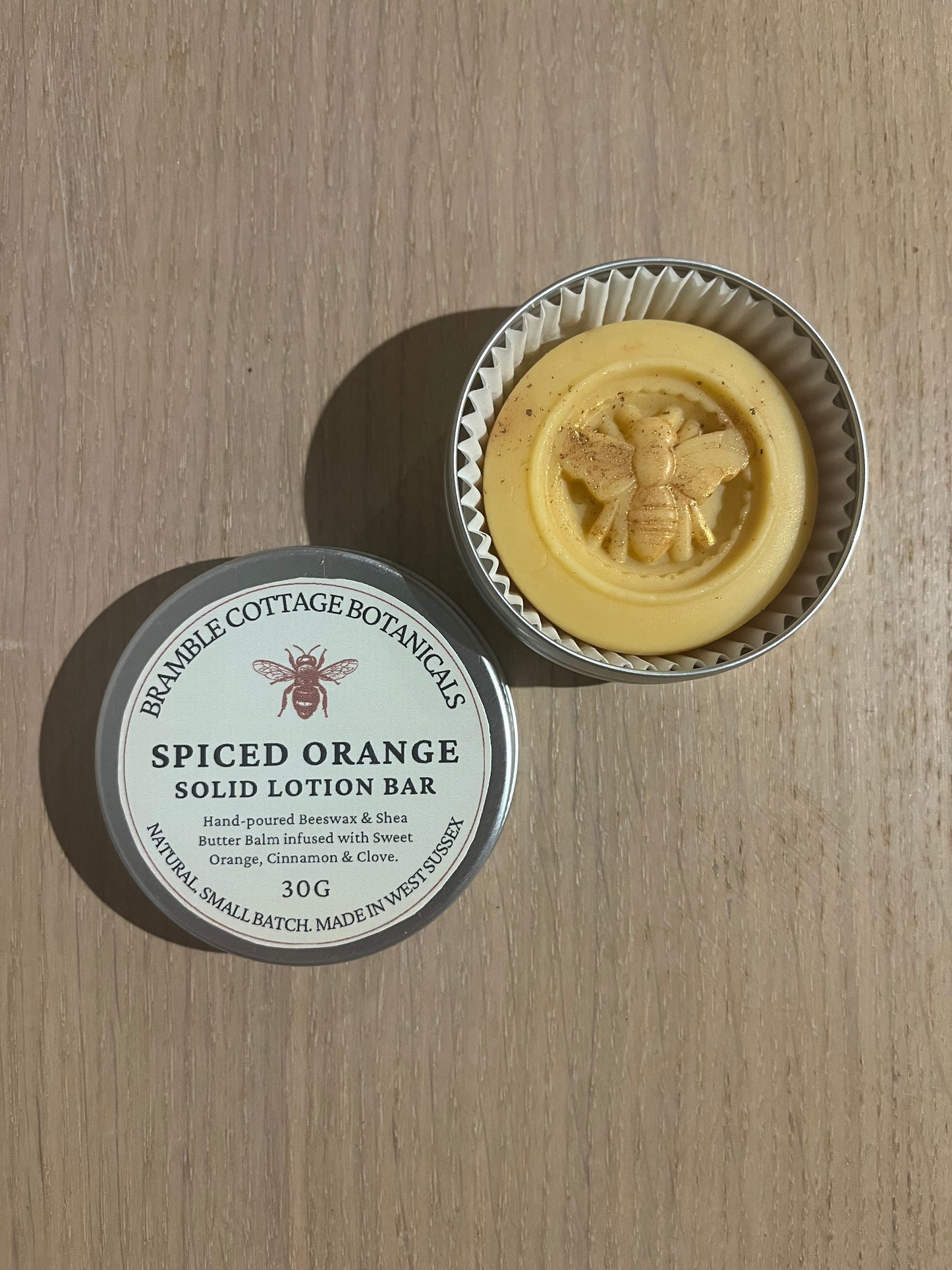 Solid Lotion Balm in Tin