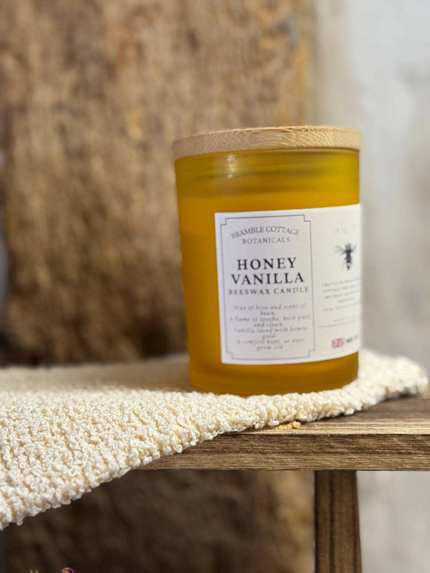 Vanilla Honey Scented Jar Candle