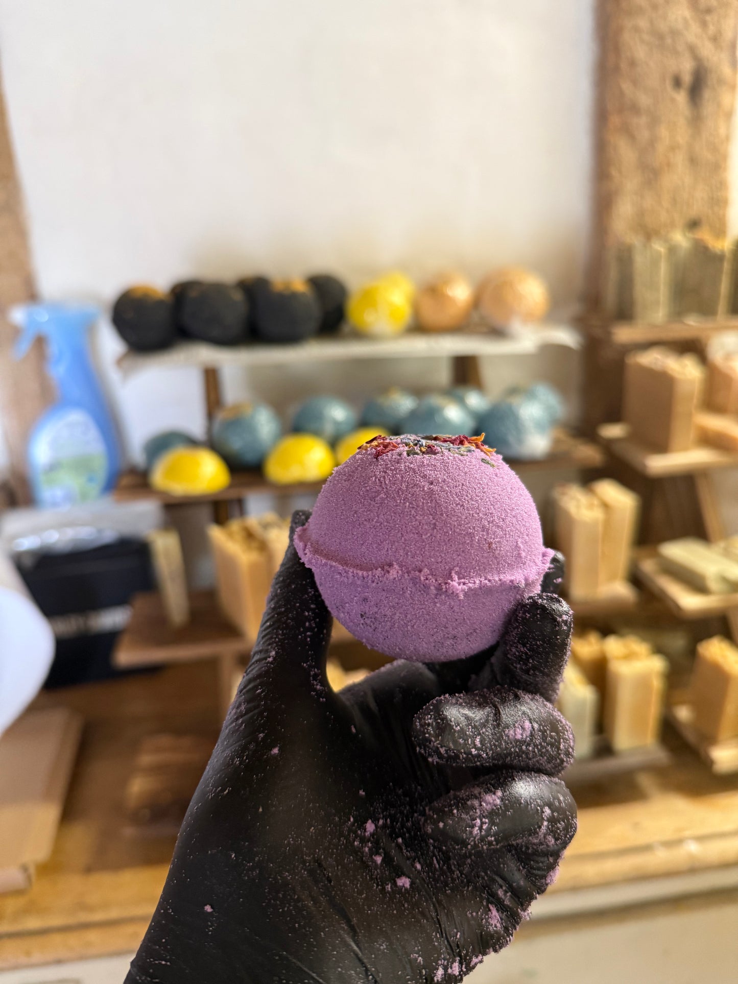 Honey Bath Bomb - Moon Milk & Petals