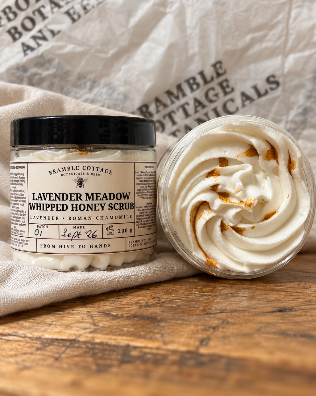 Lavender Meadow whipped soap by Bramble Cottage Botanicals & Bees