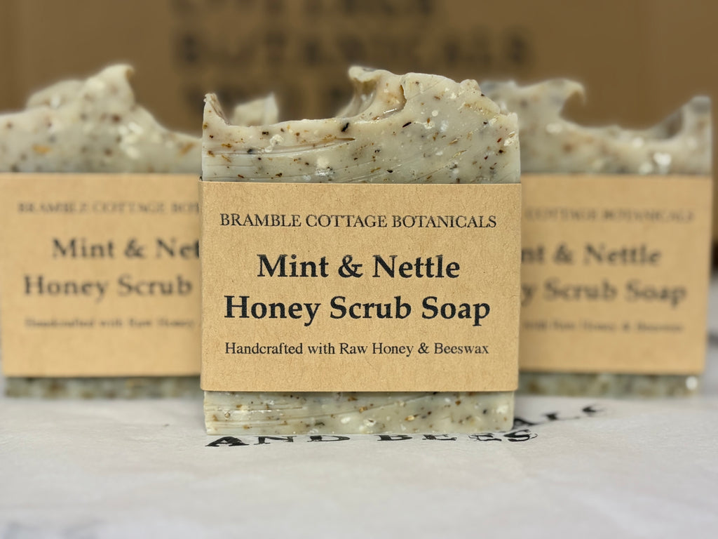 Mint & Nettle Field Bar Scrub Soap