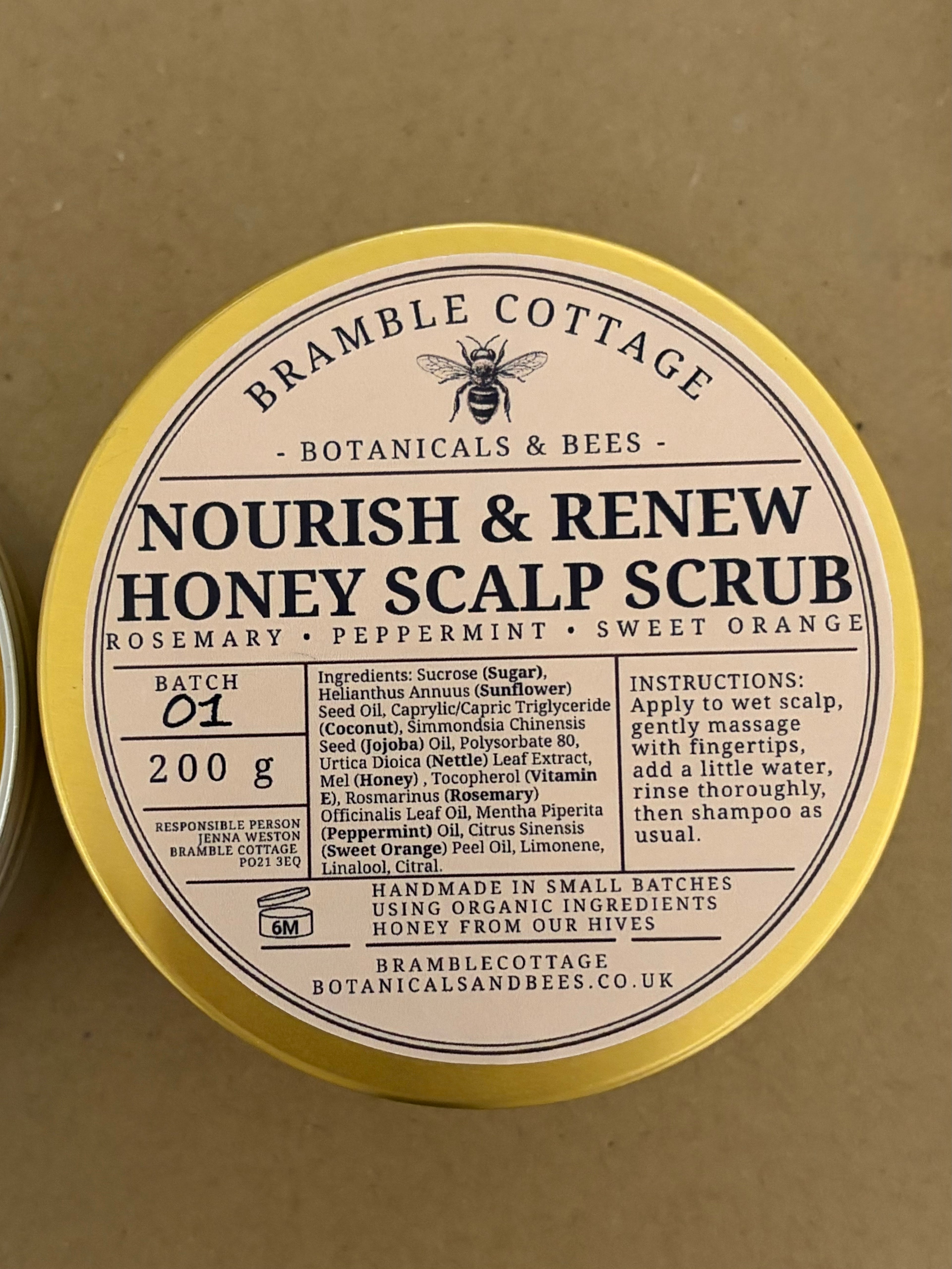 Honey & Botanical Scalp Scrub