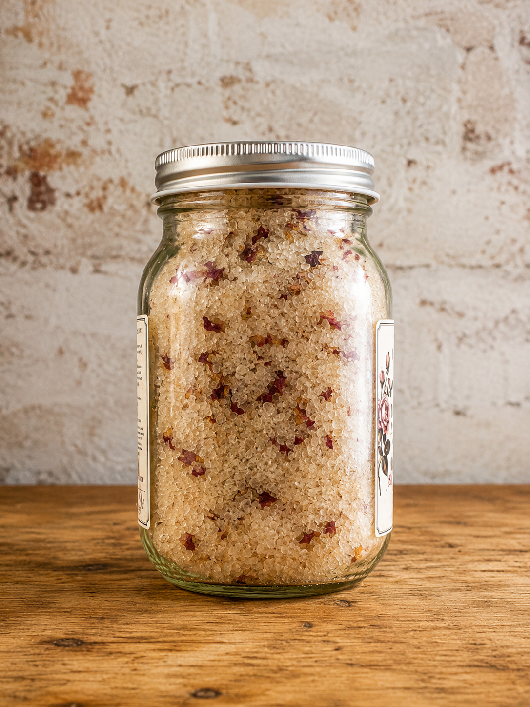 Bee Beautiful Rose Honey Balm Mineral Bath Soak