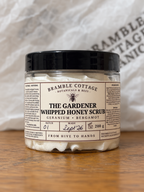 The Gardener honey whipped sugar scrub by Bramble Cottage Botanicals & Bees