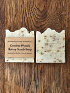 October Woods Honey Scrub Soap