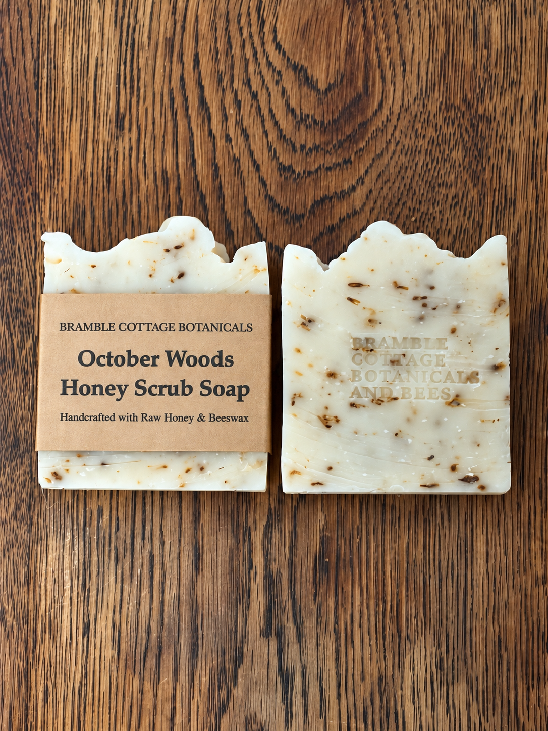 October Woods Honey Scrub Soap