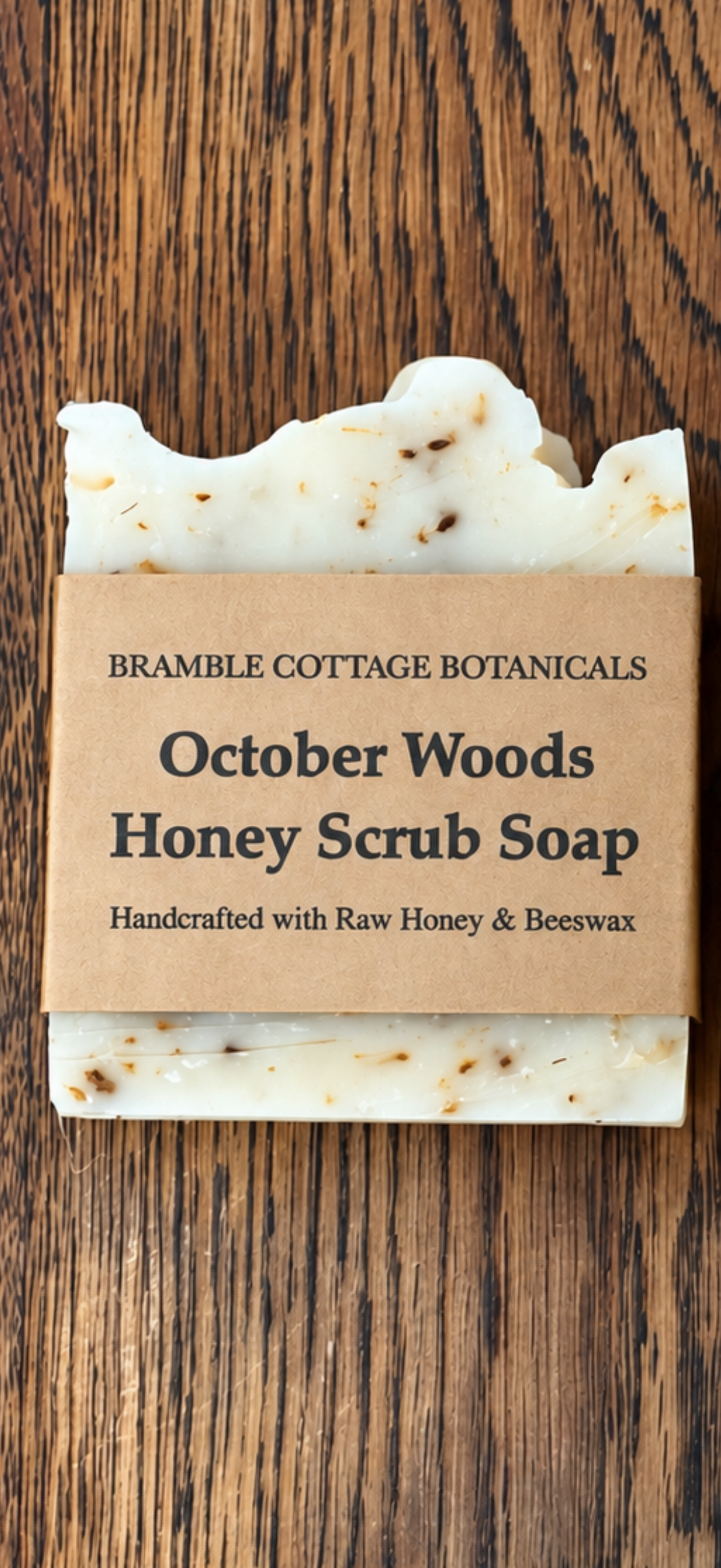 October Woods Honey Scrub Soap