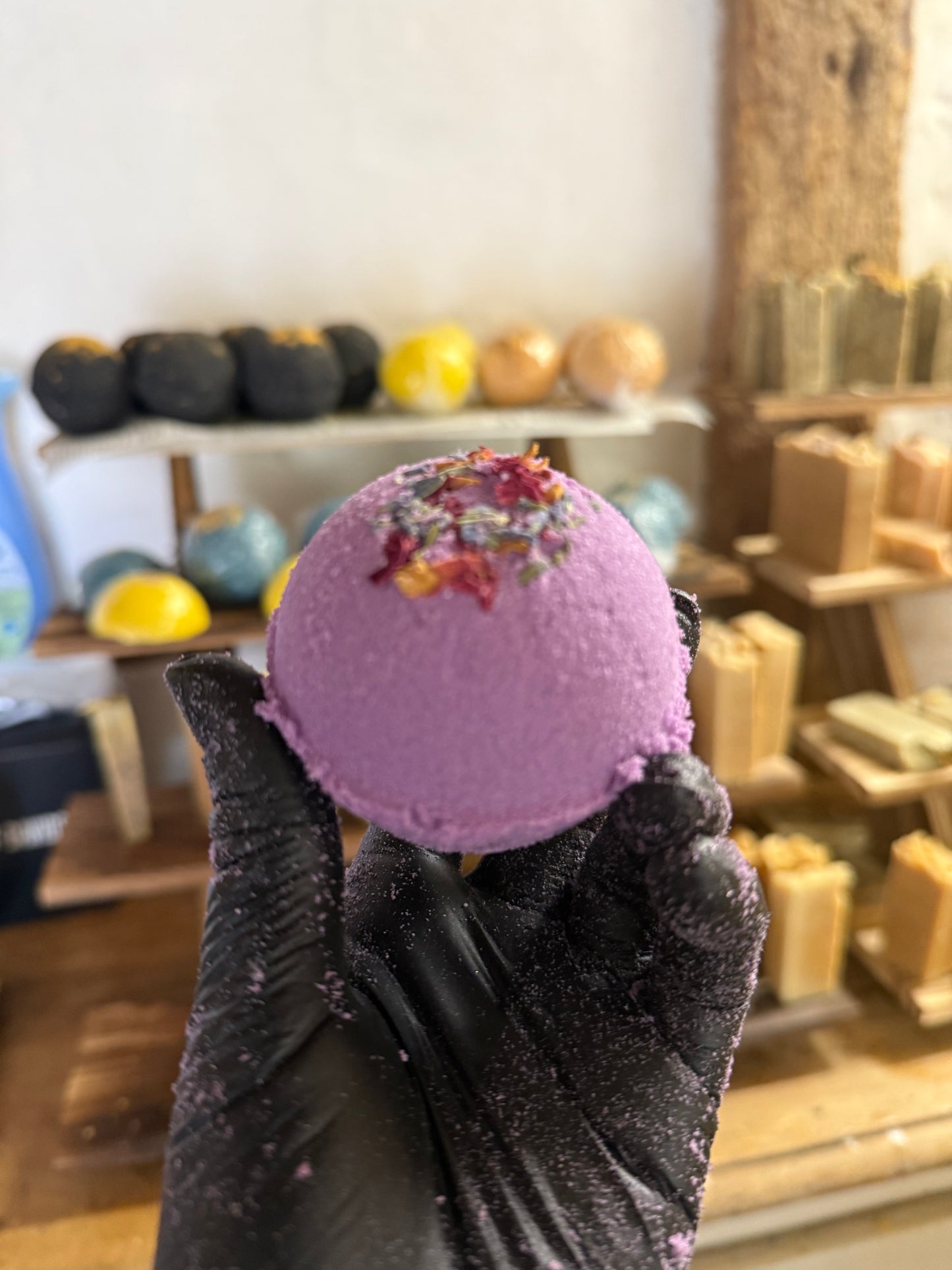 Honey Bath Bomb - Moon Milk & Petals
