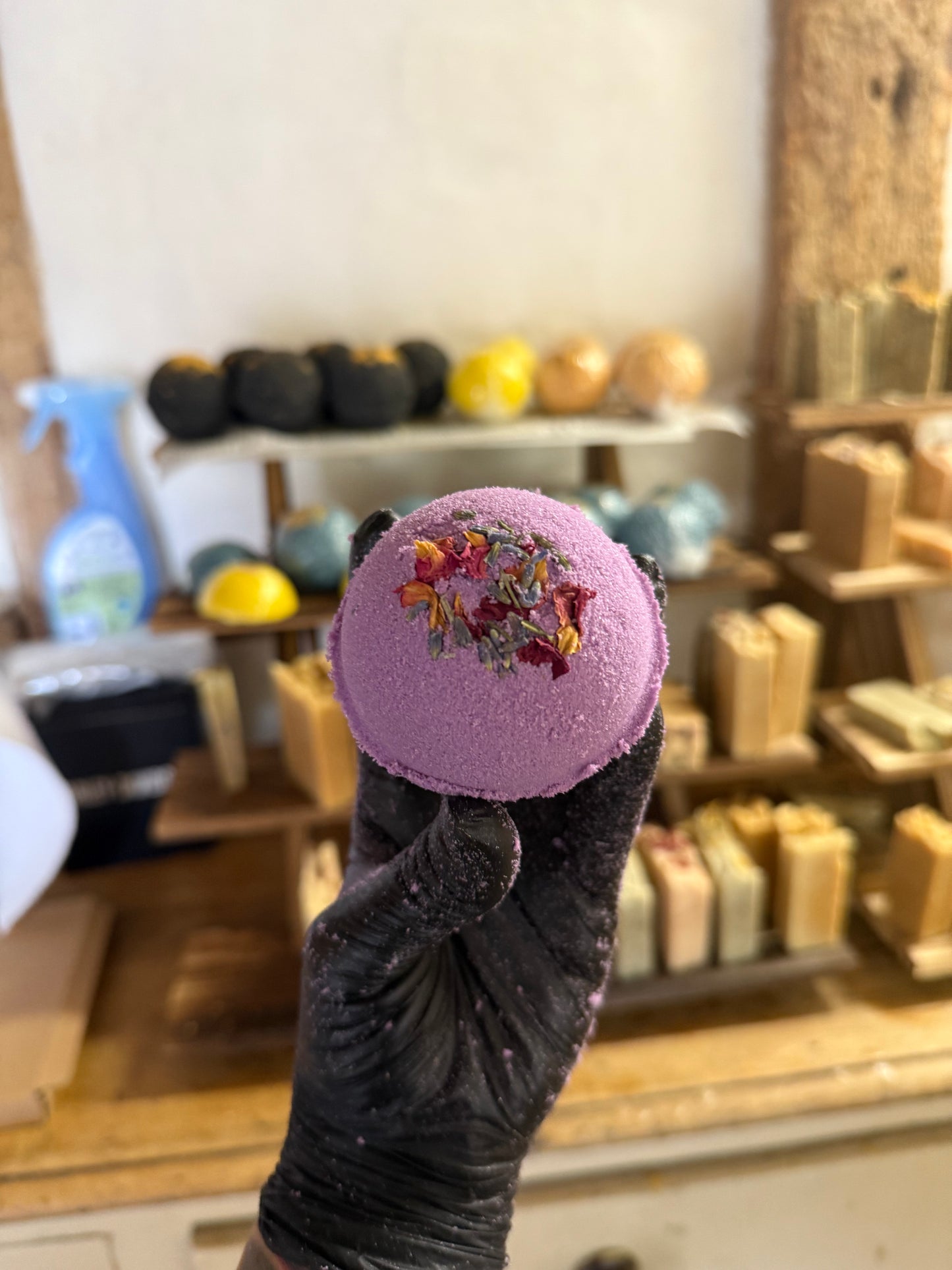 Honey Bath Bomb - Moon Milk & Petals