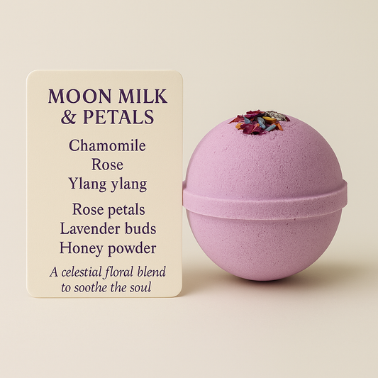 Honey Bath Bomb - Moon Milk & Petals